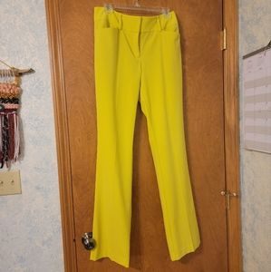 7th Ave lime green/yellow pants